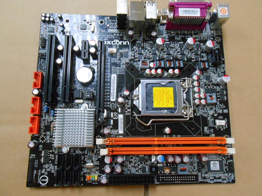 Foxconn H55MXV H55 1156 motherboard dual PCI with DVI printer po